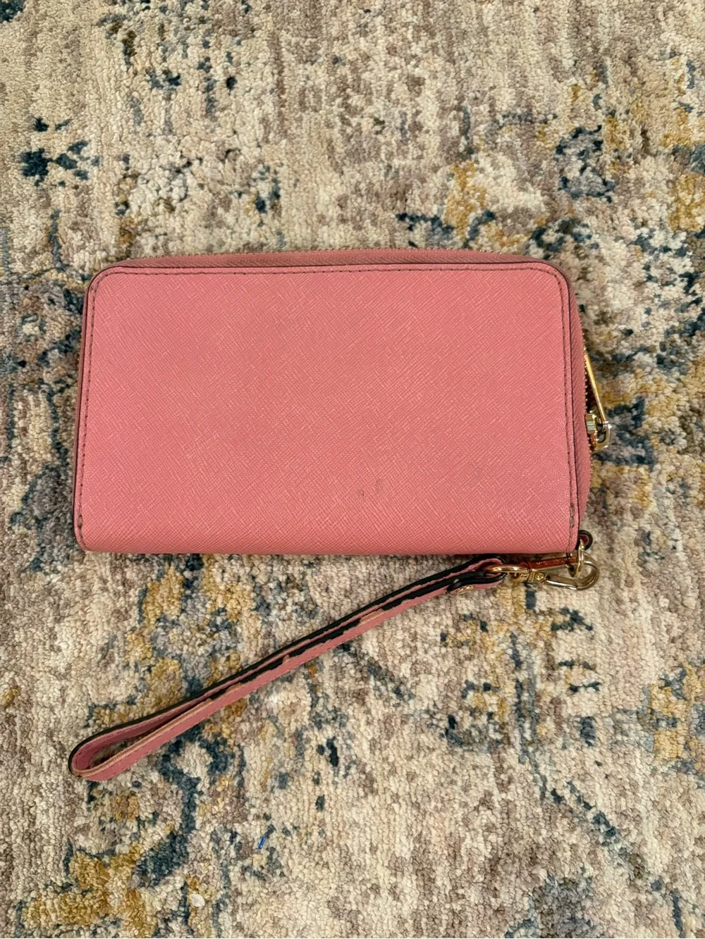 Michael Kors Hot Pink Mini Wristlet MK Women’s jet set Continental Wallet Purse